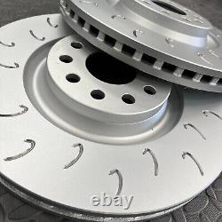 Audi S3 8V J Hook Rear Brake Discs Pair with EBC Yellowstuff Pads