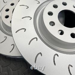 Audi S3 8V J Hook Rear Brake Discs Pair with EBC Yellowstuff Pads