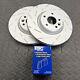 Ford Focus MK2 ST 225 Slotted Front Brake Discs EBC Yellowstuff Pads