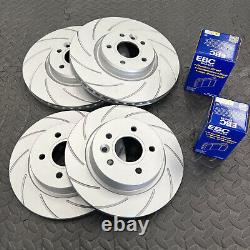 Ford Focus MK3 ST 250 Grooved Front Rear Brake Discs + EBC Yellowstuff Pads