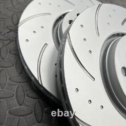 Ford Focus MK3 ST Diesel Dimpled Grooved Front Brake Discs EBC Yellowstuff Pads