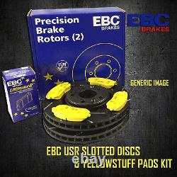 NEW EBC 255mm FRONT USR SLOTTED BRAKE DISCS AND YELLOWSTUFF PADS KIT PD08KF490