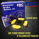 NEW EBC 286mm REAR TURBO GROOVE GD DISCS AND YELLOWSTUFF PADS KIT PD13KR076