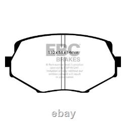Yellowstuff Front Right Left Brake Pads Set Replacement Mazda MX5 EBC DP41002R